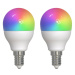 LUUMR LUUMR Smart LED kapková lampa E14 4,9W RGBW CCT Tuya matná 2ks