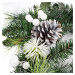 Vánoční věnec Berry and pinecone bílá, 50 x 13 cm
