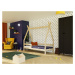 Benlemi Dětská dřevěná postel SAFE 5v1 ve tvaru teepee se zábranou Zvolte barvu: Petrolejová, Zv