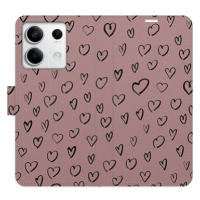 iSaprio Flip pouzdro Heart Dark 02 pro Xiaomi Redmi Note 13 5G