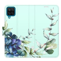 iSaprio flip pouzdro Blue Flowers pro Samsung Galaxy A12