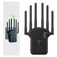 Zesilovač WiFi signálu Sítě 2,4/5GHz Silný 1200Mb/s Dosah WiFi Repeater