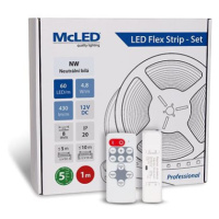 McLED Set LED pásek 1 m s ovladačem, NW, 4,8 W/m