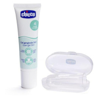 Chicco Oral Care gel na dásně s masážním kartáčkem 4 m+ (Sanitising Action in the Oral Cavity,So