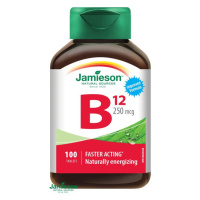 Jamieson Vitamín B12 metylkobalamín 250 μg 100 tablet