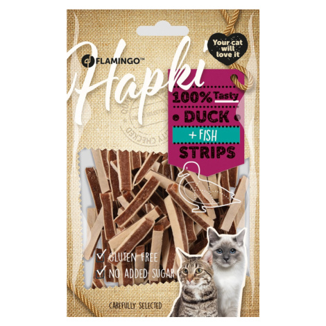 Flamingo Snacks Hapki Strips krmivo pro kočky 85 g