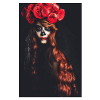 Fotografie Catrina Roses and Makeup - Dia de Muertos, saraidasilva, (26.7 x 40 cm)