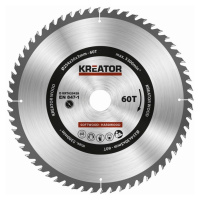 Pilový kotouč na dřevo Kreator 254mm 60T KRT020428