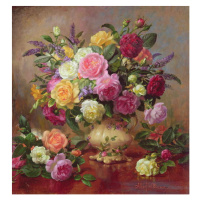 Obrazová reprodukce Roses from a Victorian Garden, Williams, Albert, 40 × 40 cm