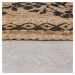 Flair Rugs koberce Kusový koberec Printed Jute Maisie Natural/Black - 200x290 cm