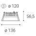 LED2 2250531DT ZETA S, W DIM 15W 3000K zápustné bílé