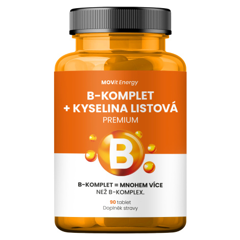 MOVit B-Komplet+Kyselina listová PREMIUM tbl.90