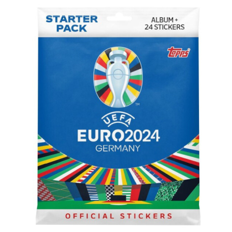 Fotbalové samolepky Topps EURO 2024 - Starter Pack