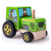 Bigjigs Toys Dřevěný nasazovací traktor TRACTOR