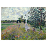 Obrazová reprodukce Promenade near Argenteuil (1873), Claude Monet, 40 × 30 cm