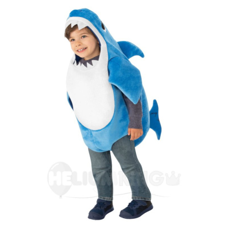 Rubies Kostým pro nejmenší - Baby Shark modrý Velikost nejmenší: 6 - 12 měsíců