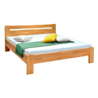 Dřevěná postel Maribo 160x200, světlý ořech