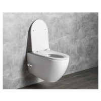 ISVEA INFINITY CLEANWASH závěsná WC mísa Rimless, integrovaný ventil a bidet. sprška, 36,5x53cm,