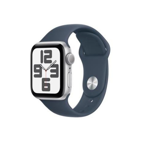 Apple Watch SE (2023) GPS 40mm sportovní silikonový řemínek bouřkově modrý M/L