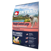 ONTARIO Dog Large Weight control turkey & potatoes granule pro psy 2,25 kg