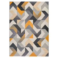 Oranžovo-šedý koberec Universal Gladys Abstract, 80 x 150 cm