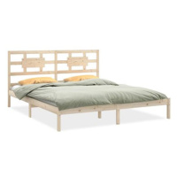 Rám postele masivní dřevo 160 × 200 cm, 3105675