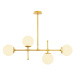 Sofahouse 28597 Designový lustr Parisa 98 cm zlatý závěsné svítidlo