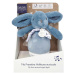 Plyšový zajíček Musical Night Light Blue Doudou et Compagnie s hudbou bílým šumem a světlem modr