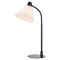 Bílo-černá stolní lampa s textilním stínidlem (výška 59 cm) Mira – Markslöjd