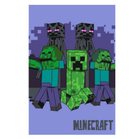 Jerry Fabrics Dětská fleecová deka Minecraft Mobs coming for you 100 × 150 cm