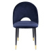 KARE Design Modrá čalouněná jídelní židle Iris Velvet (set 2 ks)