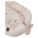 EKO Hnízdo pro miminko oboustranné bavlněné My farm Stars Powder pink 90x60 cm