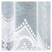 Dekorační oblouková krátká záclona na žabky LUCYNA 120 bílá 300x120 cm MyBestHome