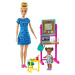 Mattel Barbie povolání herní set s panenkou učitelka v modrých šatech