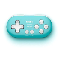 8BitDo Zero 2 Wireless Controller - Turquoise Edition - Nintendo Switch