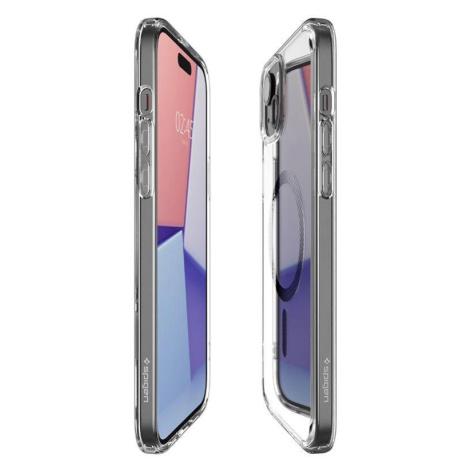 Spigen Ultra Hybrid Mag pouzdro s MagSafe pro iPhone 15 - šedé