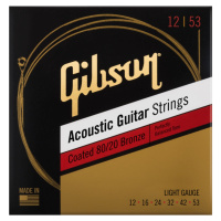Gibson Coated 80/20 Bronze Acoustic Guitar Strings Light