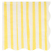 Papírové ubrousky v sadě 16 ks Yellow Stripe – Meri Meri