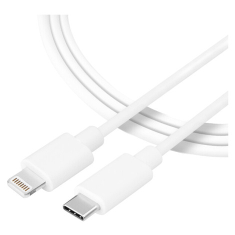 Tactical Smooth Thread Cable USB-C/Lightning 0,3m bílý