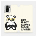 Flipové pouzdro na mobil Xiaomi Redmi Note 10S - M041S Panda - life is not always black and whit