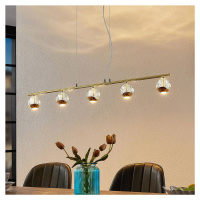 Lucande Lucande Kilio LED závěsné světlo, 5 zdrojů, zlatá