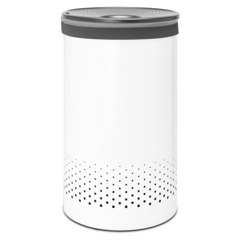 Koš na prádlo Brabantia 60l - bílý lak, plastové víko 304880