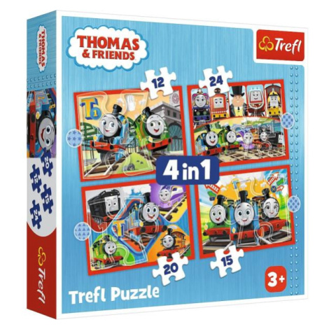 Puzzle 4v1 - Úžasný Tom / Thomas and Friends Trefl