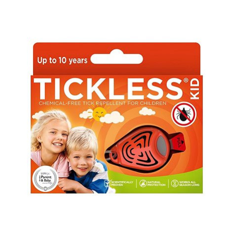TickLess Kid Ultrazvukový odpuzovač klíšťat oranžový