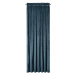 Dekorační závěs s řasící páskou PIERRE CARDIN 300 modrá 140x300 cm (cena za 1 kus) MyBestHome