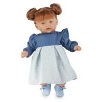 TYBER Paula zrzka v modrém plačící panenka s dudlíkem, vel. S 45 cm
