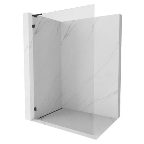 MEXEN/S Lunar L Sprchová zástěna WALK-IN levá 100 x 200, transparent 8 mm, černá 830L-100-000-70