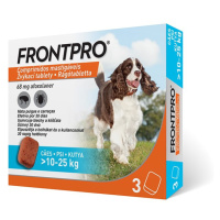 Frontpro antiparazitární žvýkací tablety pro psy (10-25 kg) 3 tablety