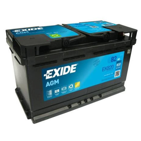 Autobaterie AGM EXIDE START-STOP EK820 82Ah 12V