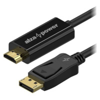 AlzaPower Core DisplayPort (M) na HDMI (M) 4K 1.5m černý